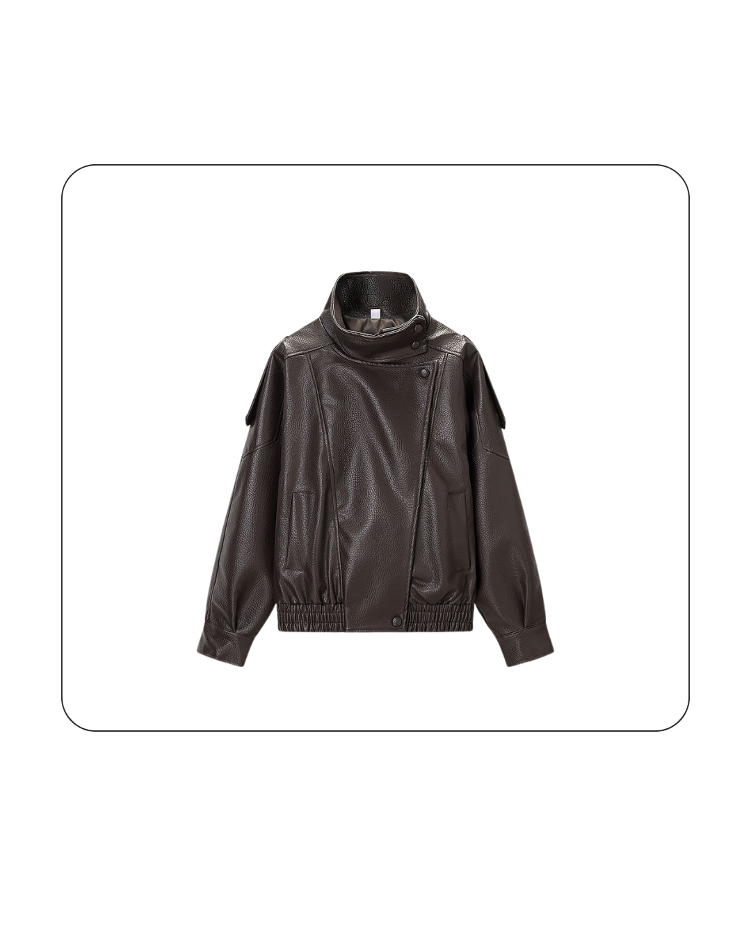 Brown leather jacket