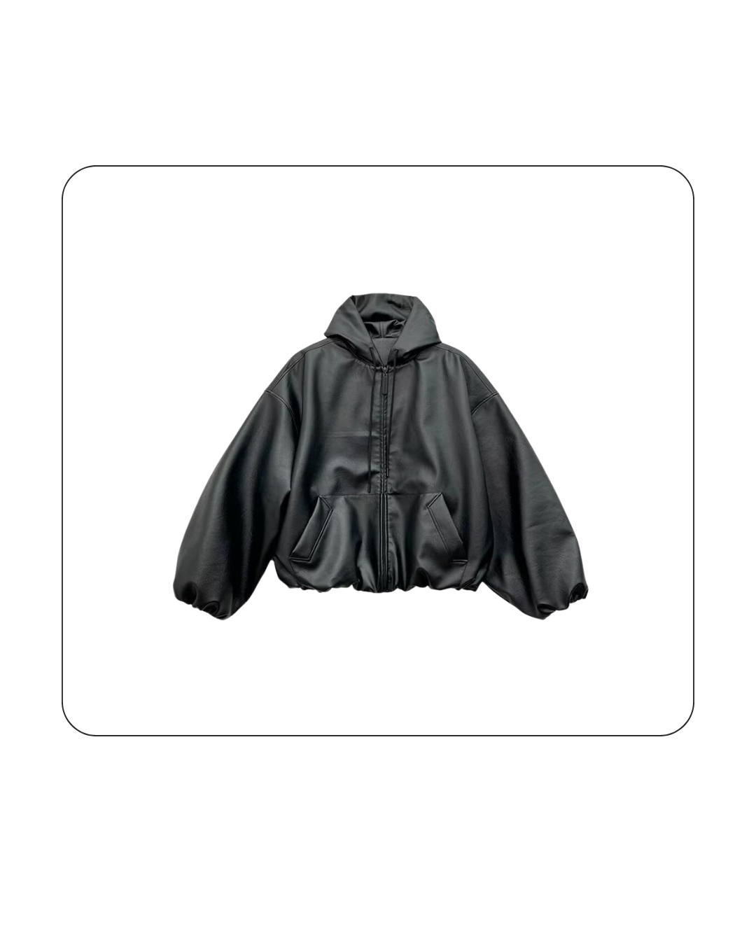 Black leather jacket
